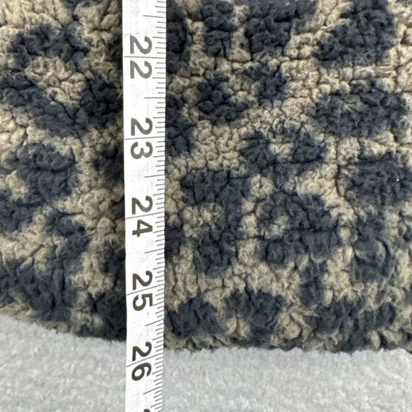 P.J. Salvage Live Life Cozy Sherpa Animal Print Puffer Vest Cocoa Size M NWT - Picture 5 of 9